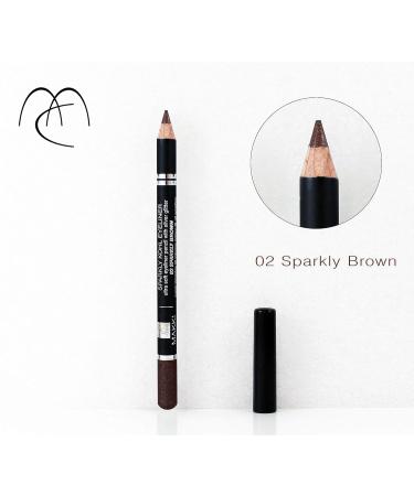 Buy Makki Glittering Brown Eyeliner - Ultra Soft with Silver Glitter | International Shipping Available - Buy Online on GoSupps.com