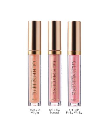KISS Glam Shine Vita Lip Gloss 3-Pack - Virgin Sunset Pinky Kinky Collection - Buy Online on GoSupps.com
