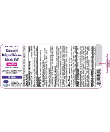 Bisacodyl 5mg Delayed Release Tablet USP - Pink 20ct (Pack of 2) by Apnar Pharma | Stimulant Laxative - Fast-Acting Relief - Buy Online on GoSupps.com