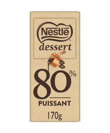 Nestlé Dessert - Dark Chocolate 80% Pastry - 170g Tablet