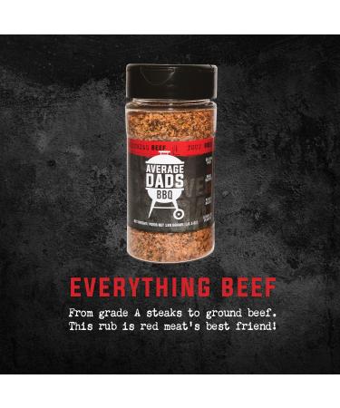 BBQ Seasoning-Average Dads Everything Beef- Beef spice Blend And Dry Rub No MSG Non-GMO Gluten-Free Bbq Rubs And Spices For Smoking Grilling Frying Roasting Steaks Burgers Gifts For Him Christmas Gift - Buy Online on GoSupps.com