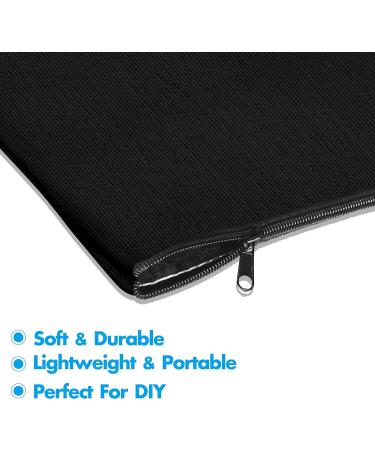 15 Pack Blank Cotton Canvas DIY Craft Zipper Bags Pouches Pencil Case for Makeup Cosmetic Toiletry Stationary Storage (Beige & Black 8.3 x 4.7 ) 15 Pack/8.3 x 4.7 White+Black - Buy Online on GoSupps.com