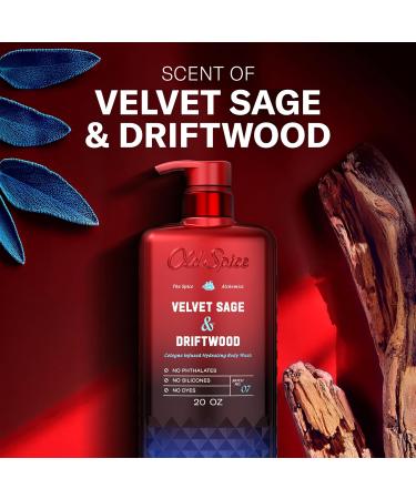 Old Spice Body Wash for Men The Spice Alchemist Collection 24/7 Cologne Infused Hydration No Trade Off Formula Free of Phthalates Silicones & Dyes Velvet Sage + Driftwood Scent 20 oz - Buy Online on GoSupps.com