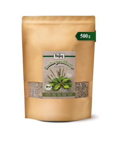 Biojoy Biojoy Organic plantain leaves (500g) dried and cut plantain herbal tea (Plantago major)