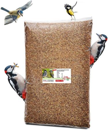 Paul's Mill Dried Mealworms 5kg - Protein-Rich Treats for Hedgehogs Hamsters Pond Fish & Birds | International Shipping - Buy Online on GoSupps.com