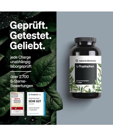 High-Dose L-Tryptophan 500mg - Vegan Capsules (240 Count) | Pure Lab-Tested No Additives - 8-Month Supply - Buy Online on GoSupps.com