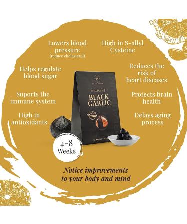PreAureum Black Garlic: Fermented & Peeled Single Clove, 125g - Immune Support & Snacks - Buy Online on GoSupps.com