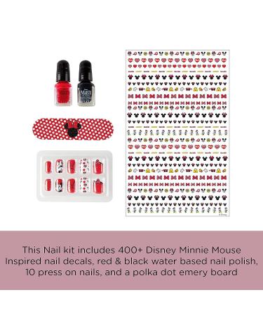 Fashion Angels Minnie Mouse Nail Design Set - 400+ Decals, Stickers, Polish, Press-On Nails, Emery Board - Girls 8 - Buy Online on GoSupps.com