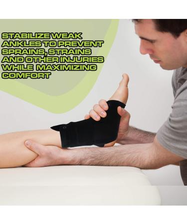 Buy Medical Grade Ankle Brace with Stabilizer Strap - Support for Ankle Sprains & Heel Pain Relief | International Shipping Available - Buy Online on GoSupps.com