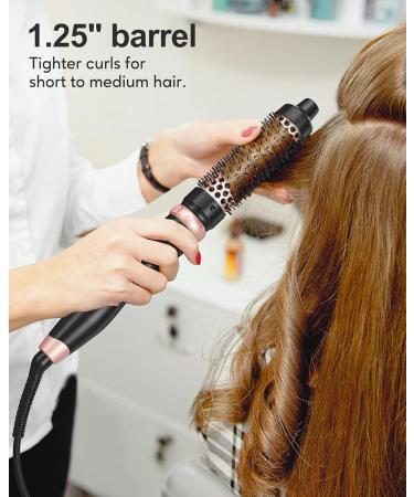 FARERY Thermal Brush Set 3 in 1 Ceramic Curling Wand Thermal Round Brush for Blowout Look Fast Heating Brush 3 Interchangeable Hair Brush Curling Iron for All Hair Dual Voltage - Buy Online on GoSupps.com
