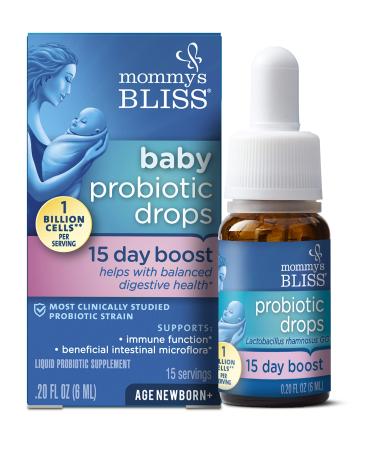 Mommy's Bliss Probiotic Drops 15 Day Boost Newborn+ 0.20 fl oz (6 ml)