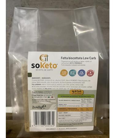 SoKeto Keto Biscuit Slices 4 x 40g pack for keto breakfast - Buy Online on GoSupps.com