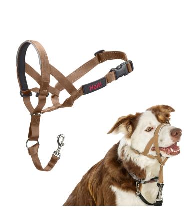 Halti head harness-prevents your dog from pulling on a leash simple adjustment light with a padded nose strap anti-train collar for medium-sized dogs (size 2 desert sand) desert sand 2