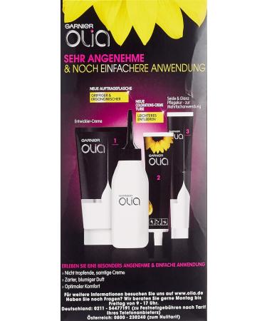 Garnier Olia Permanent Hair Colour without Ammonia with Nourishing and Natural Oils Full Grey Hair Coverage Permanent Colouration No. 10.0 Light Blonde 3 x 1 Piece 10.0 Extra Light Blonde - Buy Online on GoSupps.com