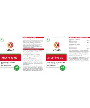 Buy Vitals AHCC 500 mg - 60 Vegan Capsules | Premium Alpha-Glucans | Original Product from Discoverers - International Shipping Available - Buy Online on GoSupps.com