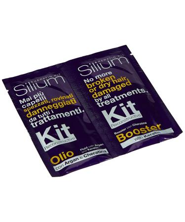 Silium Keratin & Argan Reconstructive Sachet Set - Revitalize Hair | 24ml & 12ml - International Shipping Available - Buy Online on GoSupps.com