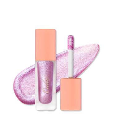 Oulac glitter eyes shadow liquid metallic liquid eyelid shadow liquid eyeliner with fine sparkle |Transparent glitter finish smooth shimmer eyes make-up |Vegan & Cruelty-Free 5.4g (05) (05) Digital Lavender - Buy Online on GoSupps.com