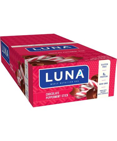 Clif Bar Luna Women's Nutrition Bar - Chocolate Peppermint Stick, 15 Bars, 1.69 oz Each - Buy Online on GoSupps.com