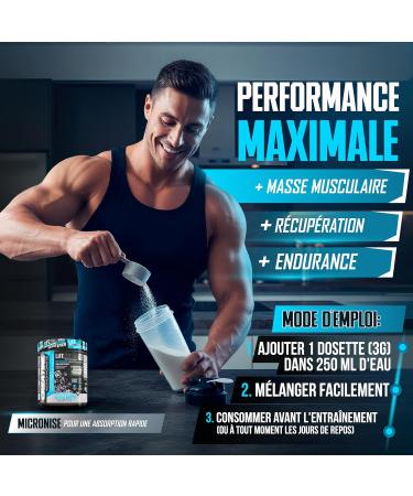 Life Pro Creatine Creapure 500 G Sans Ar me Creatine Monohydrate Creapure de Haute Puret 99 9% Fabriqu e en Allemagne Pour Performance et Entra nement Sin sabor 500g - Buy Online on GoSupps.com