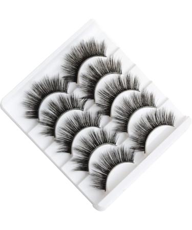 5 Pairs False Eyelashes Natural Fake Eyelashes Fluffy Hand-made Eyelashes Extension (3D301) - Buy Online on GoSupps.com