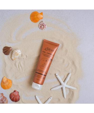 Elifexir Piel Canela. Tan Accelerator Gel | Tan Activator | Intense Natural & Long-lasting | Self-Tanning Melanin Activator | Monoi Tahiti and Shea SPF30 Waterproof 150ml - Buy Online on GoSupps.com