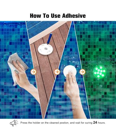 Pool Lights Shower Light Pond Lights Rechargeable Submersible LED Lights Spa Lights for Hot Tub LED Pool Light for Above Ground Pool Decorations Outdoor Waterproof 1 Pack 3.3'' - Buy Online on GoSupps.com