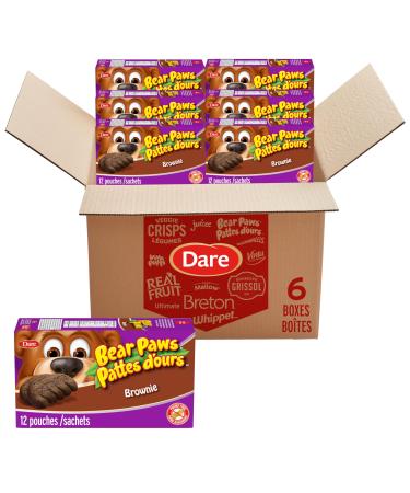 Bear Paws Brownie Cookies (Pack of 6) - Soft Cookie Snack Packs Family Size Peanut Free School Snacks 6x480g 72 pouches Brownie Pack of 6x480g (72 Pouches)