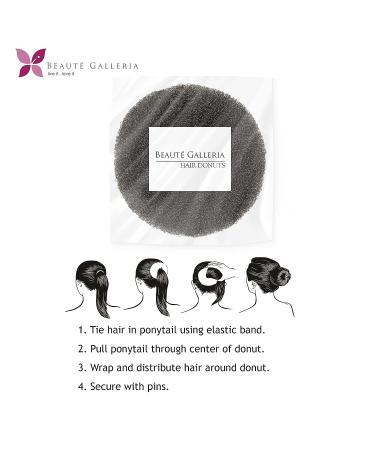 Beaute Galleria X-Large Brown Hair Donut Bun Maker - Mesh Chignon Ballet Sock Bun | Pack of 1 - Buy Online on GoSupps.com
