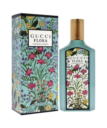 Gucci Flora Gorgeous Jasmine for Women - 3.3 oz EDP Spray Floral Rose Sandalwood 3.3 Fl Oz (Pack of 1) - Buy Online on GoSupps.com