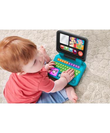 Fisher-Price Learning Fun HomeOffice Laptop | Electronic Educational Toy for 6+ Months | Smart-Stage Learning ABCs 55+ Songs First German Words - Buy Online on GoSupps.com