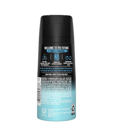 AXE Dual Action Body Spray Deodorant for Men - Cool Ocean Scent, Long Lasting Odor Protection, Aluminum-Free - 4 oz, Pack of 4 - Buy Online on GoSupps.com