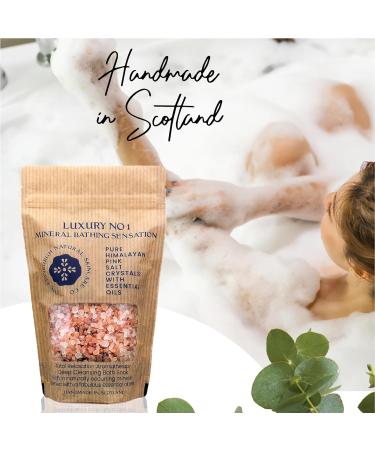 Edinburgh Skincare Co. Luxury Pink Himalayan Bath Salts - Promotes Muscle Relaxation, Relieves Stress, Restores Skin - Infused with Essential Oils - Buy Online on GoSupps.com