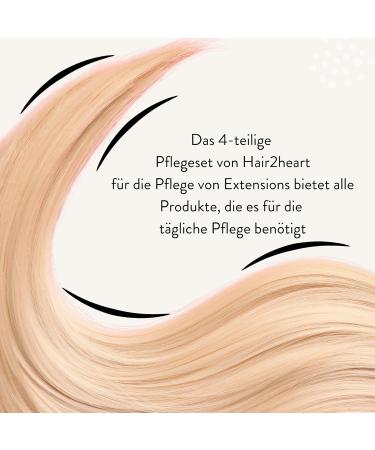 Hair2Heart Care Set for Real Hair Extensions | 2-Phase Spray Cream Shampoo Hair Oil & Mask for Bright Healthy Hair | International Shipping - Buy Online on GoSupps.com