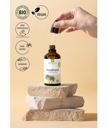 Greenendoor Organic Hair Care Oil 100ml | Nourishing Natural Heat Protection | Silicone-Free Natural Cosmetics for Healthy Hair - Buy Online on GoSupps.com