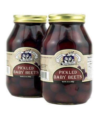 Amish Wedding Foods Pickled Baby Beets 2 - 32 oz. Jars