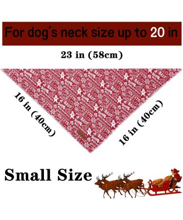 Buy Unique Style Paws Christmas Dog Tandas Washable Cotton Towel | Adjustable Pet Towel for Small & Medium Dogs & Cats Fast International Shipping - Buy Online on GoSupps.com