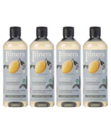 sarcia.eu ITINERA Shampoo for oily hair with lemon from the Amalfi Coast 370 ml pack of 4