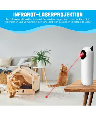 Interactive Cat Toys with Laser Projections - Adjustable Speed for Active Play | Promote Physical & Intellectual Engagement - Buy Online on GoSupps.com