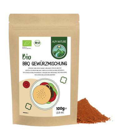 Alpi Nature Alpi Nature Organic BBQ Spice Mix 100g Organic Barbecue Spices Barbecue Marinade BBQ Rub