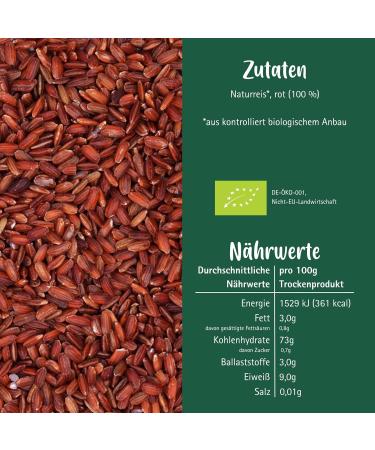 Buy Strong Lotao Organic Tiger Umbra Red Rice 300g - Aromatic Gluten-Free Grain High Fiber & Protein | Natural Indian Rice Rarity - Buy Online on GoSupps.com