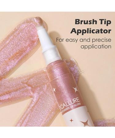 FOCALLURE Glitter Lip Gloss | High Shine Shimmer Lipstick | Long Lasting Hydrating Lipcolor | Non-Sticky Lightweight Formula - Shop Internationally - Buy Online on GoSupps.com