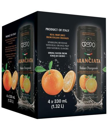 ROYAL UNIBREW Crodo Aranciata - Orange Soda (4X330 Ml) 1320 milliliters