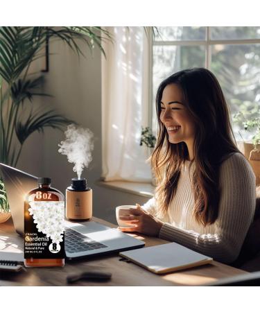 Gardenia Essential Oil 8 Fl Oz and Roes Essential Oil 16 Fl Oz for Diffuser Humidifier Yoga Cleaning DIY Candle Soap Making Perfume Gift for Essential Oils - Buy Online on GoSupps.com