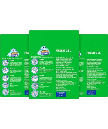 Scrubbing Bubbles Fresh Gel Toilet Cleaning Stamp Refill, Rainshower Scent, 36 Gel Stamps, Pack of 3 - 12 Count - Buy Online on GoSupps.com