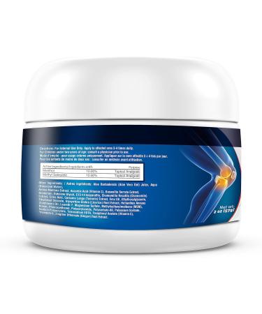 TERRAFREEZE Pain Relief Cream 2oz Extra Strength Pain Relieving Formula - Arthritis Joint Muscle Back Neck & Shoulder Pain Natural Ingredients Non-Greasy & Refreshing Pain Reliever - Buy Online on GoSupps.com