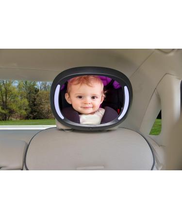 Altabebe AL1108 Luxury LED Baby Mirror - Black | Safe & Stylish Baby Care Accessory for International Shipping - Buy Online on GoSupps.com