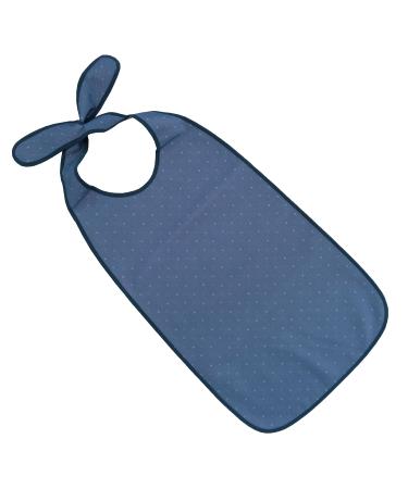 PFLEGE POINT clothing protector/dining apron for adults with snap fastener waterproof dark blue