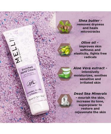 Melli Hand Cream Lavender intensive care for very damaged hands Lavender scent highly hydrates - Buy Online on GoSupps.com