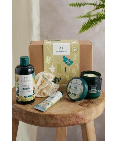 Buy The Body Shop Nourish & Flourish Moringa Body Care Gift Set | Vegan 4-Piece Set | International Shipping Available - Buy Online on GoSupps.com