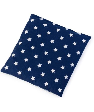 Rapeseed Pillow 19x19cm - Stars Blue | Versatile Small Grain Heat & Cold Pad for Comfort - Buy Online on GoSupps.com